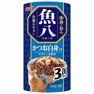 [いなば]魚八 かつお白身入り 160g×3缶