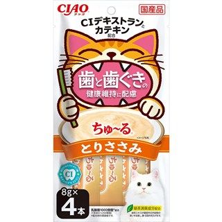 [いなば]CIAO  ちゅ~る 歯と歯ぐきの健康維持に配慮 とりささみ 8g×4本