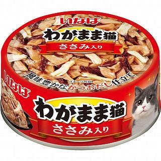 [いなば]いなば わがまま猫 ささみ入り かつお･まぐろ 115g