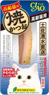 [いなば]CIAO 焼かつお 高齢猫用 海鮮ほたて味 1本