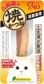 [いなば]CIAO 焼かつお 高齢猫用 本格だし味 1本