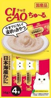 [いなば]CIAO ちゅ~る とりささみ&日本海産かに 14g×4本