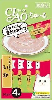 [いなば]CIAO ちゅ~る とりささみ&いか 14g×4本