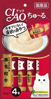 [いなば]CIAO ちゅ~る とりささみ&黒毛和牛 14g×4本