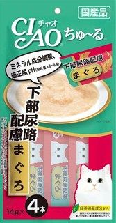 [いなば]CIAO ちゅ~る 下部尿路配慮 まぐろ 14g×4本