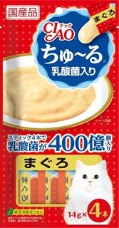 [いなば]CIAO ちゅ~る 乳酸菌入り まぐろ 14g×4本