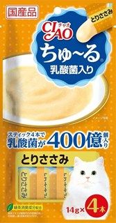 [いなば]CIAO ちゅ~る 乳酸菌入り とりささみ 14g×4本