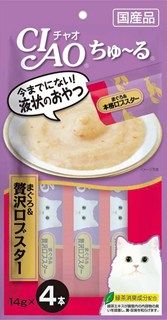 [いなば]CIAO ちゅ~る まぐろ&贅沢ロブスター 14g×4本