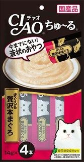 [いなば]CIAO ちゅ~る まぐろ&贅沢本まぐろ 14g×4本
