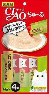 [いなば]CIAO ちゅ~る とりささみ チキンスープ味 14g×4本