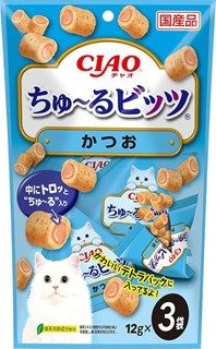 [いなば]CIAO ちゅ~るビッツ かつお 12g×3袋