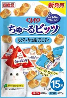 [いなば]CIAO ちゅ~るビッツ まぐろかつおバラエティ 12g×15袋