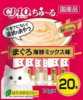 [いなば]CIAO ちゅ~る まぐろ 海鮮ミックス味 14g×20本
