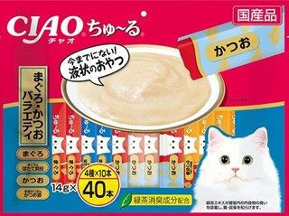 [いなば]CIAO ちゅ~る まぐろ･かつおバラエティ 14g×40本