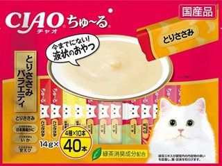 [いなば]CIAO ちゅ~る とりささみバラエティ 14g×40本
