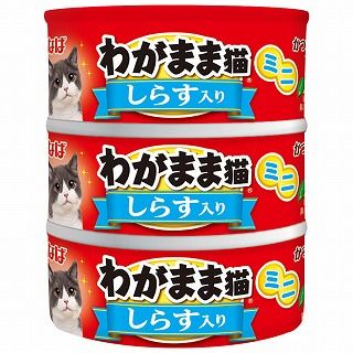 [いなば]いなば わがまま猫まぐろミニ しらす入り まぐろ 60g×3缶