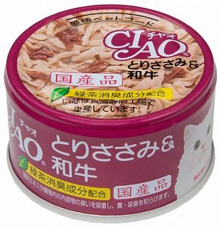 [いなば]CIAO とりささみ&和牛 85g