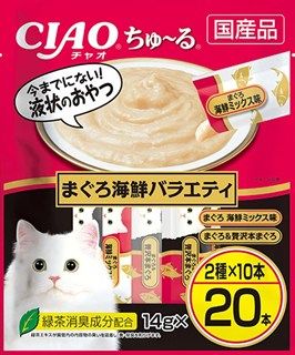 [いなば]CIAO ちゅ~る まぐろ海鮮バラエティ 14g×20本