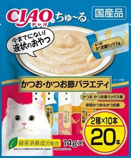 [いなば]CIAO ちゅ~る かつお･かつお節バラエティ 14g×20本