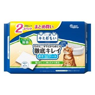 [エリエール]キミおもい 徹底キレイおそうじシート 大判厚手 ナチュラルグリーンの香り 26枚×2P