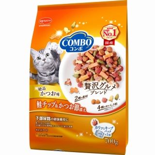 [日本ペットフード]コンボ キャット かつお味･鮭チップ･かつお節添え 700g(140g×5袋)