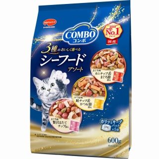 [日本ペットフード]コンボ キャット シーフードアソート 600g(120g×5)