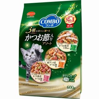 [日本ペットフード]コンボ キャット かつお節入りアソート 600g