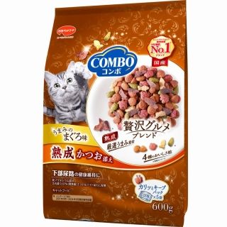 [日本ペットフード]コンボ キャット まぐろ味･熟成かつお添え 600g(120g×5袋)