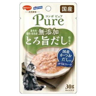 [日本ペットフード]コンボ ピュア キャット パウチ かつお･国産かつおだし入り30g