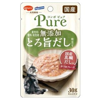 [日本ペットフード]コンボ ピュア キャット パウチ かつお･国産真鯛だし入り30g