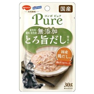 [日本ペットフード]コンボ ピュア キャット パウチ 鶏&かつお･国産鶏だし入り30g