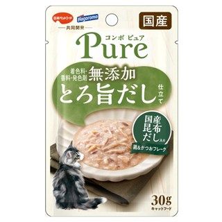 [日本ペットフード]コンボ ピュア キャット パウチ 鶏&かつお･国産昆布だし入り30g