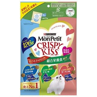 [ネスレ]モンプチ クリスピーキッス バラエティパック 総合栄養食 贅沢シリーズ 126g