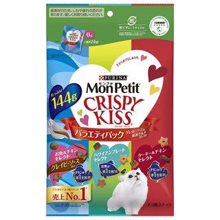 [ネスレ]モンプチ クリスピーキッス バラエティパック グレイビーソース&厳選グルメセレクト 144g