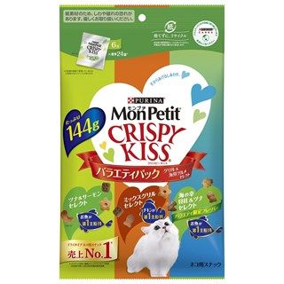 [ネスレ]モンプチ クリスピーキッス バラエティパック グリル&海鮮グルメセレクト 144g