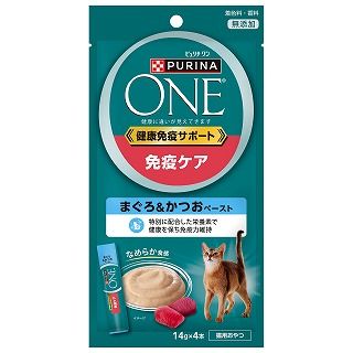 [ネスレ]ピュリナワンキャット おやつ 健康免疫サポート 免疫ケア まぐろ&かつおペースト 56g