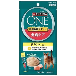 [ネスレ]ピュリナワンキャット おやつ 健康免疫サポート 免疫ケア チキンペースト 56g