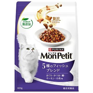 [ネスレ]モンプチ バッグ 5種のフィッシュブレンド 600g