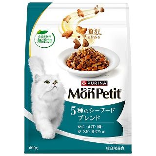[ネスレ]モンプチ バッグ 5種のシーフードブレンド 600g