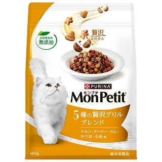 [ネスレ]モンプチ バッグ 5種の贅沢グリルブレンド 600g