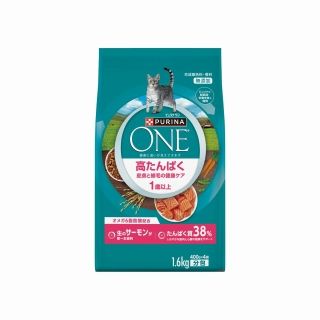 [ネスレ]ピュリナワン キャット ドライ 高たんぱく 皮膚と被毛の健康ケア サーモン 1.6kg(400g×4袋)