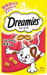 [マースジャパン]ドリーミーズ シーフード&チキン味 60g