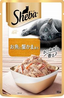 [マースジャパン]シーバ リッチ お魚に蟹かま添え 35g