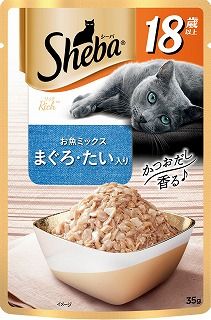 [マースジャパン]シーバ リッチ 18歳以上 お魚ミックス まぐろ･たい入り 35g