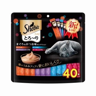 [シーバ]シーバ とろ~り メルティ まぐろ&かつお味セレクション 12g×40本