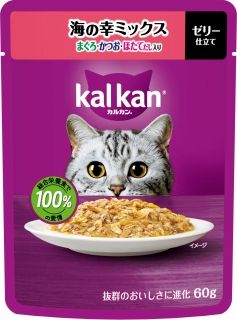 [カルカン]カルカン パウチ 海の幸ミックス まぐろ･かつお･ほたてだし入り 60g
