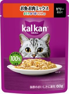 [カルカン]カルカン パウチ お魚･お肉ミックス まぐろ･かつお･ささみ入り 60g