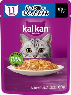 [カルカン]カルカン パウチ 11歳から かつお節入りまぐろとささみ 60g