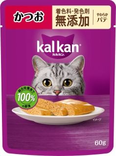 [カルカン]カルカン パウチ やわらかパテ かつお 着色料･発色剤 無添加 60g