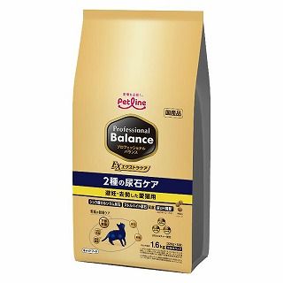 [ペットライン]プロフェッショナル･バランス エクストラケア 2種の尿石ケア 避妊･去勢した愛猫用 1.6kg(320g×5袋)